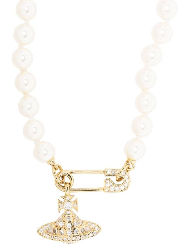 Lucless Pearl Necklace Gold VOSCJW0002 08 - VIVIENNE WESTWOOD - BALAAN 4