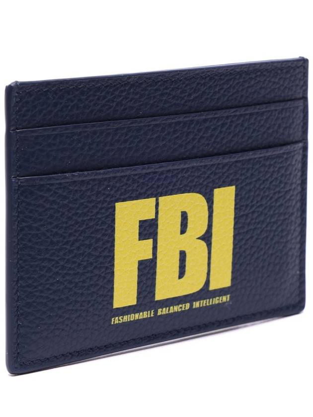 FBI print card wallet navy - BALENCIAGA - BALAAN.