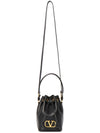 V Logo Signature Bucket Bag Black - VALENTINO - BALAAN 8