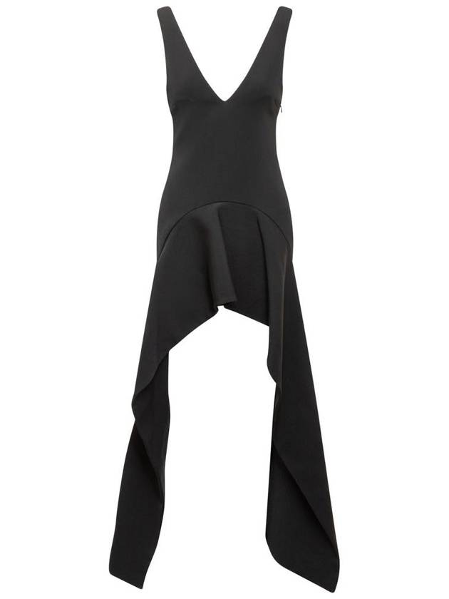 JW Anderson V Neck Draped Dress - JW ANDERSON - BALAAN 1