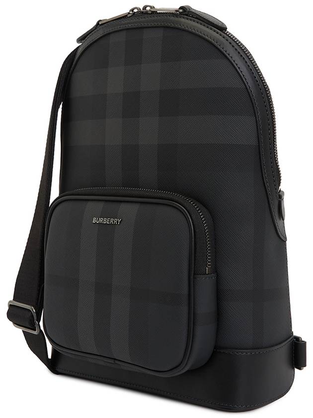 Check Sling Bag Black - BURBERRY - BALAAN 3