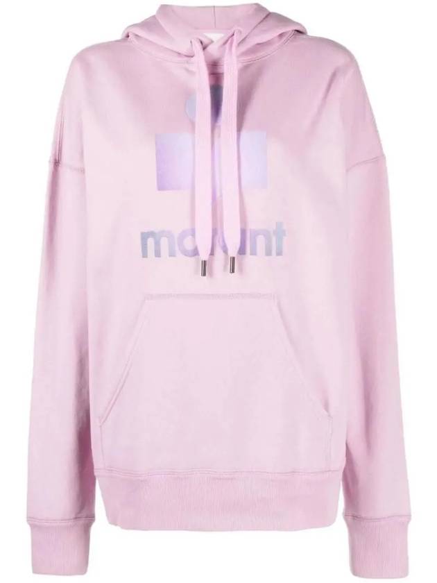 Mansel Big Logo Print Hoodie Light Pink - ISABEL MARANT - BALAAN 2