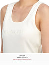 Women's Embroidered Logo Sleeveless White - MONCLER - BALAAN 7