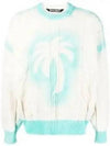 Spray Cable Knit Top Off White - PALM ANGELS - BALAAN 2