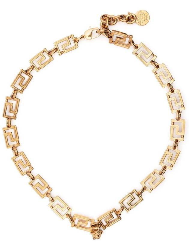 Medusa Chain Greca Necklace Gold - VERSACE - BALAAN 2