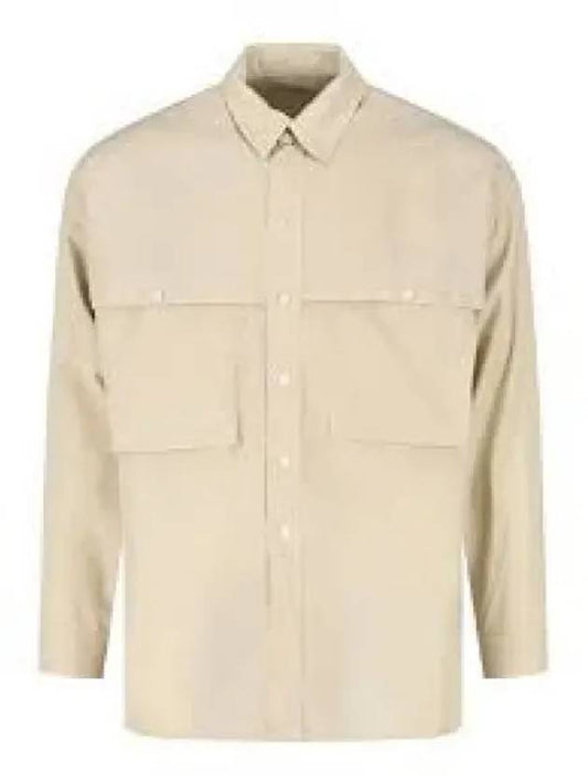 Storm Flap Long Sleeve Shirt Beige - LEMAIRE - BALAAN 2