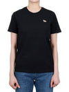 Baby Fox Patch Regular Short Sleeve T-Shirt Black - MAISON KITSUNE - BALAAN 2