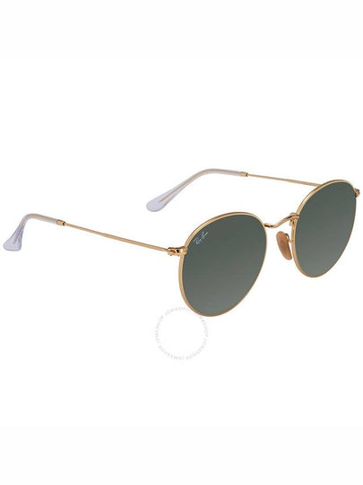 Ray Ban Round Flat Lenses Green Classic G-15 Unisex Sunglasses RB3447N 001 53 - RAY-BAN - BALAAN 2