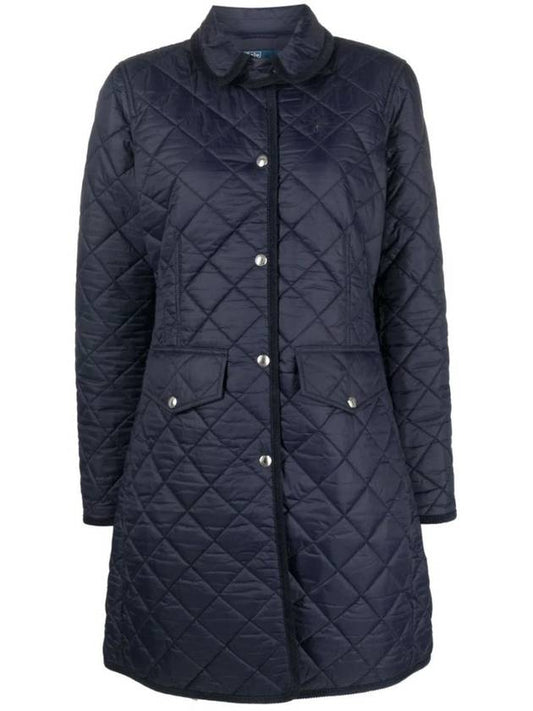 Pony Quilted Single Coat Navy - POLO RALPH LAUREN - BALAAN 1