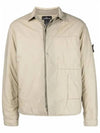 Men's Shadow Project TC Padded Overshirt Jacket Beige - STONE ISLAND - BALAAN 2