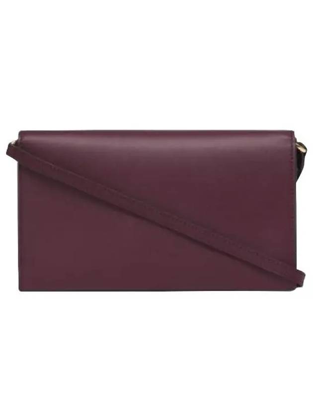 Logo Detachable Strap Shoulder Bag Burgundy - BURBERRY - BALAAN 4