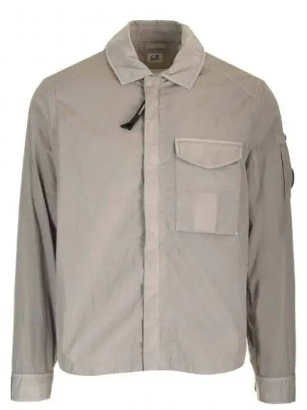 Chrome-R Pocket Over Long Sleeve Shirt Grey - CP COMPANY - BALAAN 2