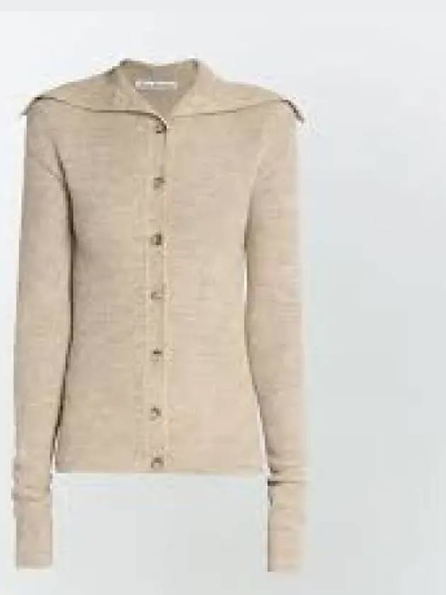 Sailor Collar Knit Cardigan Clay Beige - ACNE STUDIOS - BALAAN 2