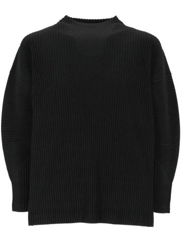 Monthly Color November Long Sleeve T-Shirt Black - ISSEY MIYAKE - BALAAN 1