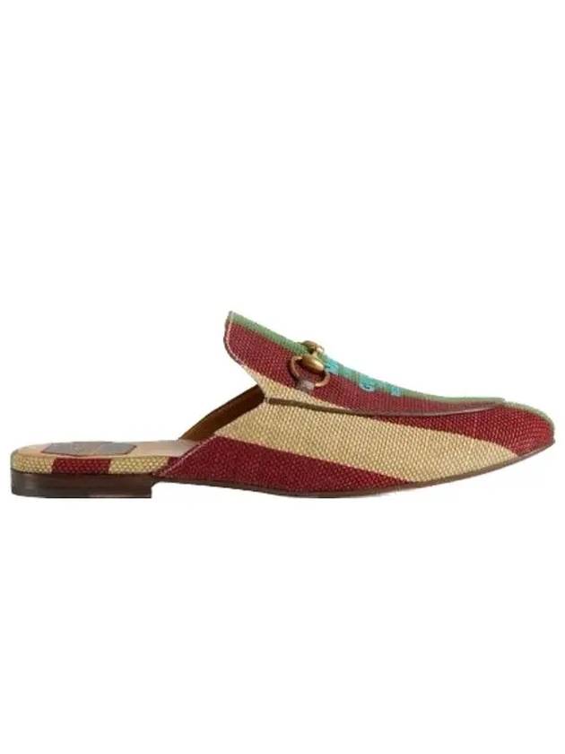 Striped Canvas Bloafers - GUCCI - BALAAN 4