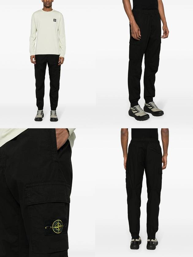 Stretch Cotton Tela Paracadute Cargo Straight Pants Sand - STONE ISLAND - BALAAN 3