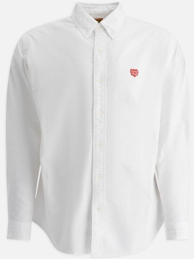 Oxford Button Down Long Sleeve Shirt White - HUMAN MADE - BALAAN 1