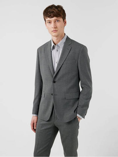 Hopper U Active Hopsack Blazer Jacket Grey Melange - J.LINDEBERG - BALAAN 2