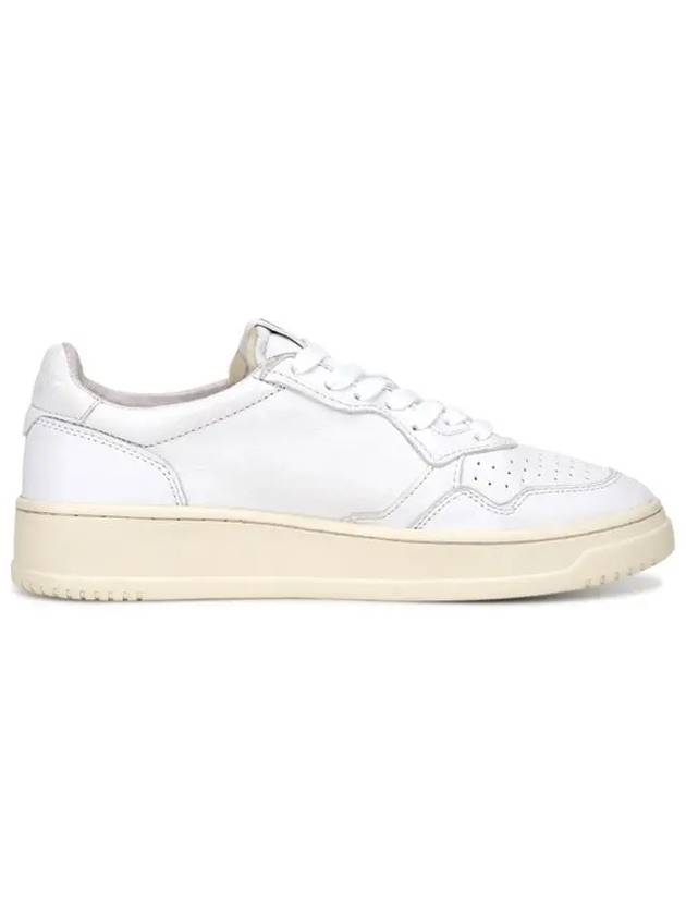 Medalist Goatskin Low Top Sneakers White - AUTRY - BALAAN 3