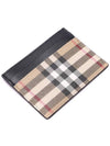 Sandon Check Single Card Wallet Beige - BURBERRY - BALAAN 6