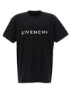 Logo Oversized Fit Cotton Short Sleeve T-Shirt Black - GIVENCHY - BALAAN 2