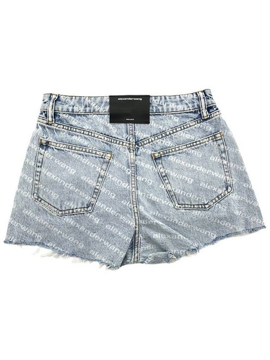 Logo Print Women’s Short Pants 4DC2204781 - ALEXANDER WANG - BALAAN 2