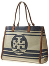 Ella Jacquard Tote Bag Royal Navy - TORY BURCH - BALAAN 3