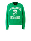 Skull Print Sweatshirt Green - ALEXANDER MCQUEEN - BALAAN 2