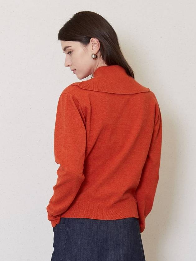 5 Button Placket Knit Top Orange - JUN BY JUN K - BALAAN 3