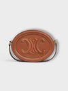 Oval Purse Smooth Calfskin Cross Bag Brown - CELINE - BALAAN 2