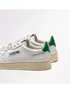 Medalist Green Tab Leather Low Top Sneakers White - AUTRY - BALAAN 3