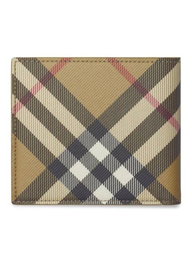 Check Half Wallet Beige - BURBERRY - BALAAN 3