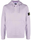 Signature Logo Patch Hoodie Lavender - STONE ISLAND - BALAAN 1