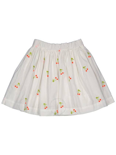 Bonpoint Girls Suzon Cherry Print Embroidered Cotton Skirt, Size 8Y - BONPOINT - BALAAN 2