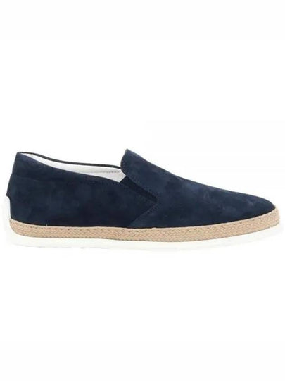 Suede Slip-On Loafer Blue - TOD'S - BALAAN 2