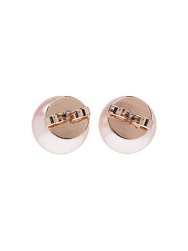 Crystal Pearl Stud Earring Rose - TORY BURCH - BALAAN 4