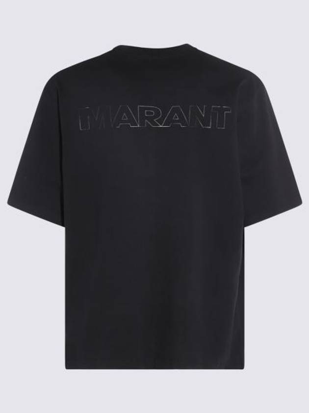 Guizy Back Logo Cotton Short Sleeve T-Shirt Black - ISABEL MARANT - BALAAN 2