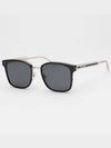 Sunglasses GG0563SKN 001 square horn rim Asian fit - GUCCI - BALAAN 7