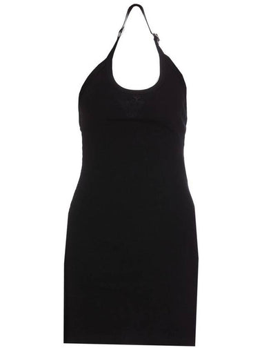 Courrèges Black Cotton Mini Dress - COURREGES - BALAAN 1