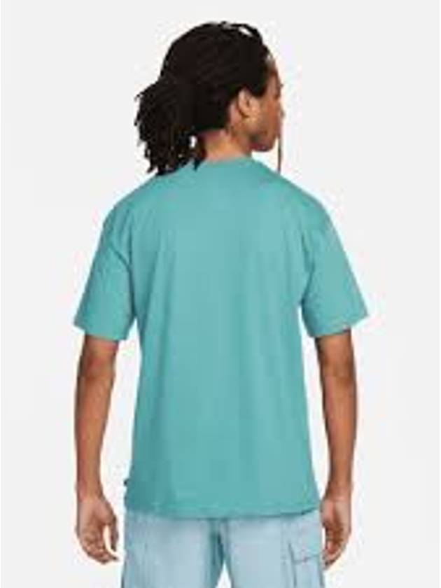 SB Logo Skate Cotton Short Sleeve Shirt Mineral Teal - NIKE - BALAAN 3