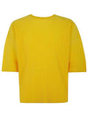 Homme Pliss Issey Miyake Short Sleeve T Shirt HP48JK103 52 YELLOW - ISSEY MIYAKE - BALAAN 1