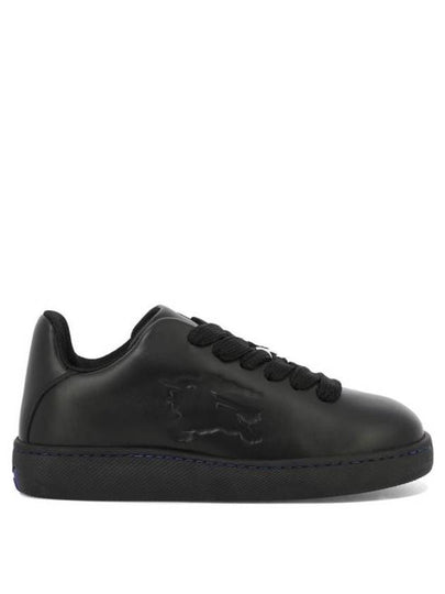 EKD Embossed Logo Leather Low-Top Sneakers Black - BURBERRY - BALAAN 2