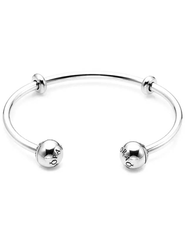 Moments Open Bangle Bracelet Silver - PANDORA - BALAAN 4