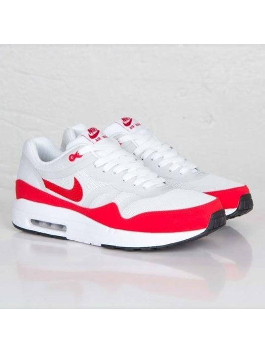 Air Max 1 Premium Tape QS Low Top Sneakers White Red - NIKE - BALAAN 2