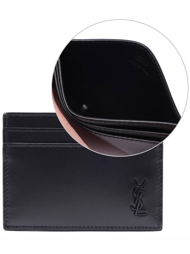 Mini Monogram Card Wallet Black - SAINT LAURENT - BALAAN 2