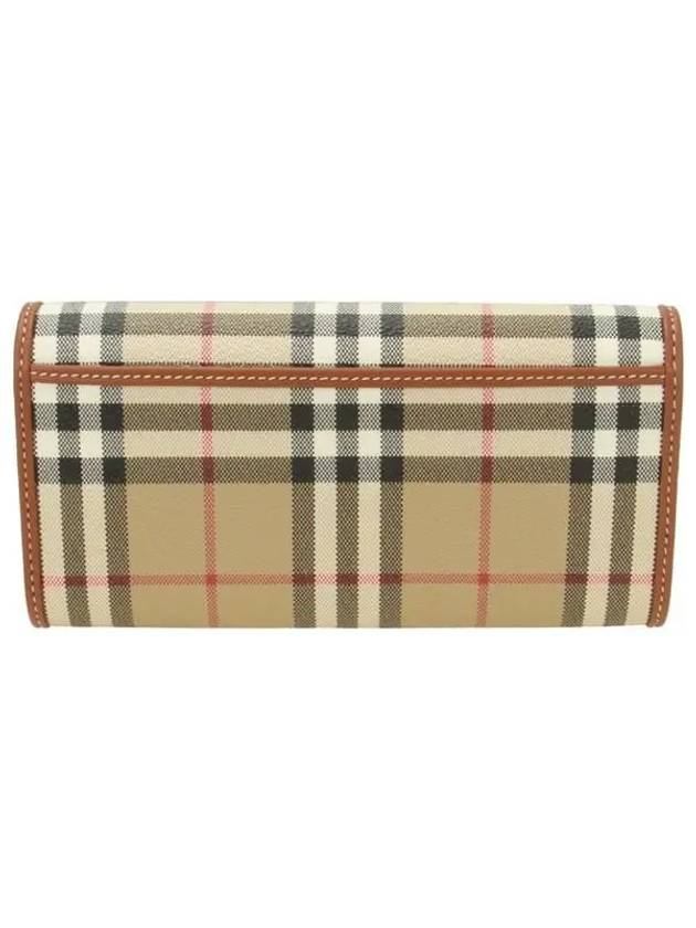 Check Long Wallet Beige - BURBERRY - BALAAN 4