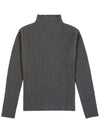 Cashmere Half Neck Turtleneck Grey - SOLEW - BALAAN 1