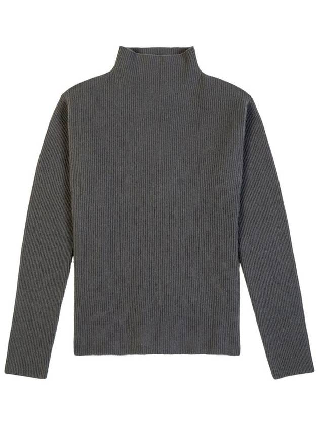 Men's Cashmere Half Neck Sweater Gray - SOLEW - BALAAN 2