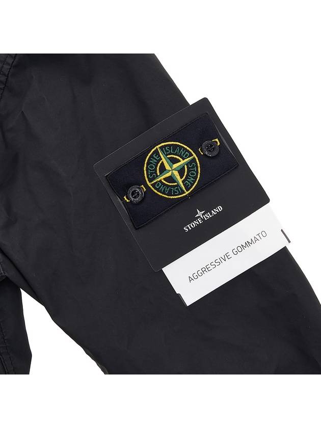 Men's Aggressive Gomato Zip Up Hoodie Black - STONE ISLAND - BALAAN 6