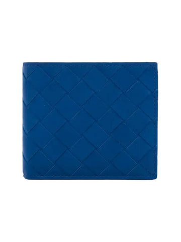 Intrecciato Bifold Half Wallet Blue - BOTTEGA VENETA - BALAAN 1